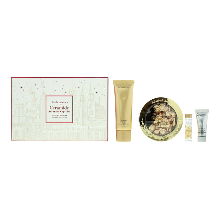 Set Elizabeth Arden Advanced Ceramide, capsule cu ser 60 buc + ser de ochi 7 buc + cremă de curățare 50 ml + ser Superstart 5 ml