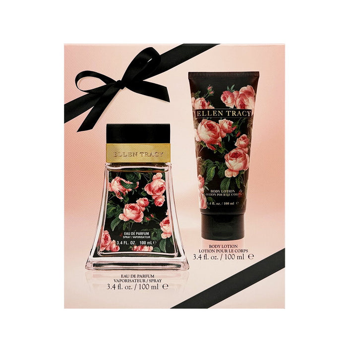 Set Ellen Tracy Courageous, pentru femei: apă de parfum 100 ml + loțiune de corp hidratantă 100 ml