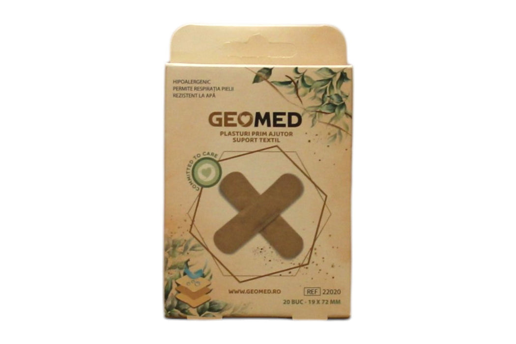 Plasturi pentru răni Geomed Protector, suport textil, 19 x 72 mm, 20 buc