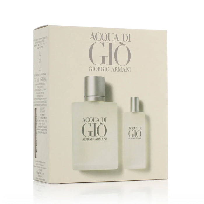 Set Giorgio Armani Acqua di Gio, pentru bărbați: apă de toaletă 100 ml + apă de toaletă 15 ml