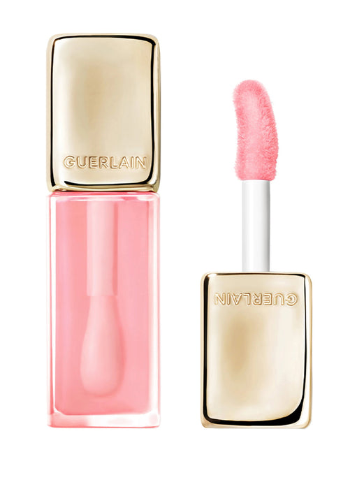 Set Guerlain Kiss Kiss Bee Glow: ulei de buze 258 Rose Glow, 9,5 ml + balsam de buze 258 Rose Glow, 3,2 g