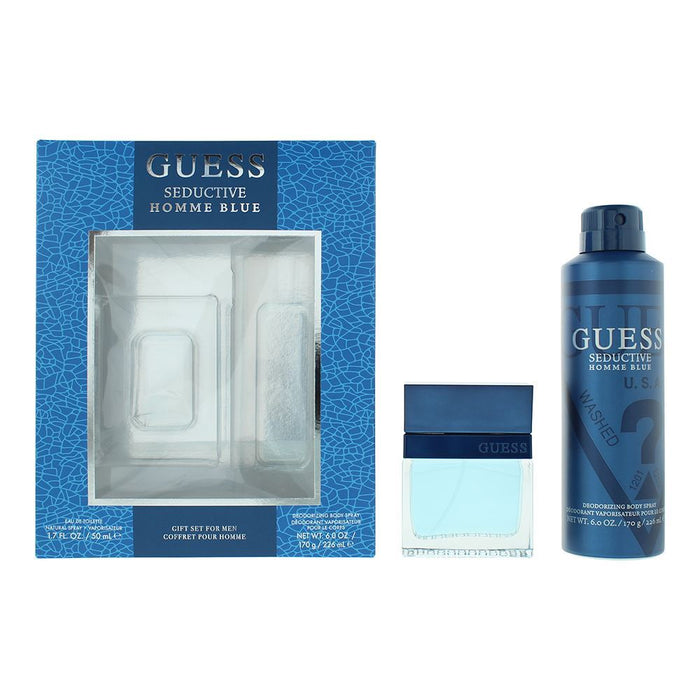 Set Guess Seductive Homme Blue, pentru bărbați: apă de toaletă 50 ml + deodorant spray 226 ml