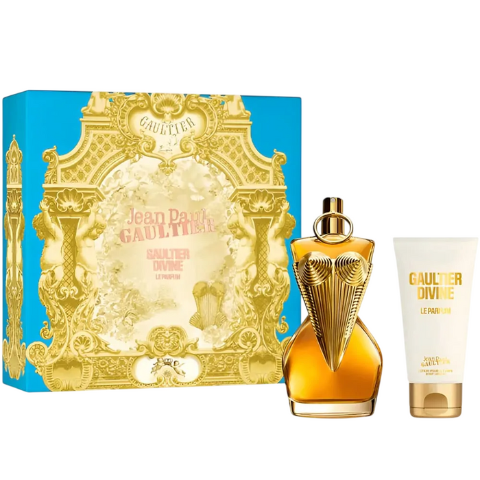 Set Jean Paul Gaultier Divine Le Parfum Intense, pentru femei: apă de parfum 100 ml + loțiune de corp 75 ml