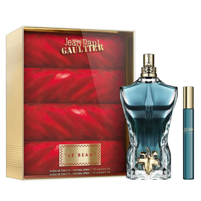 Set Jean Paul Gaultier Le Beau, pentru bărbați: apă de toaletă 125 ml + apă de toaletă 10 ml