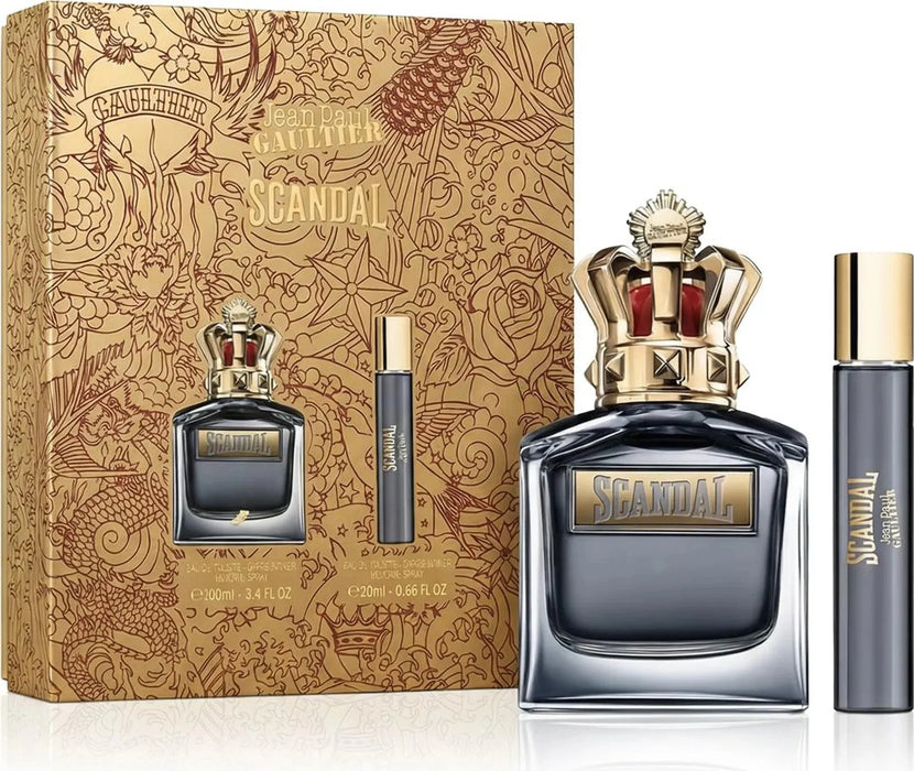 Set Jean Paul Gaultier Scandal Pour Homme, pentru bărbați: apă de toaletă 100 ml + apă de toaletă 20 ml