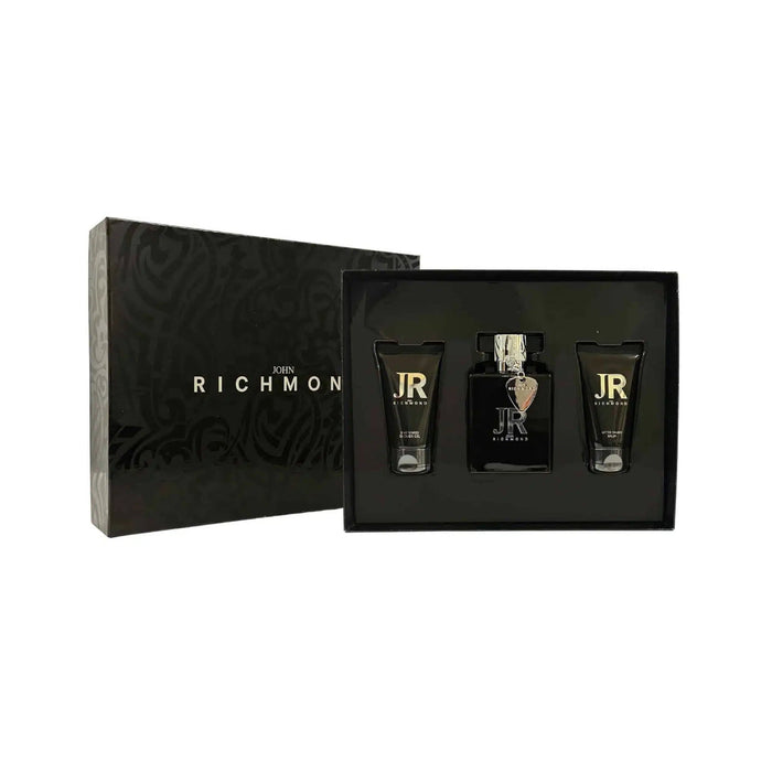 Set John Richmond Man, pentru bărbați: apă de parfum 100 ml + gel de duș 50 ml + balsam după ras 50 ml