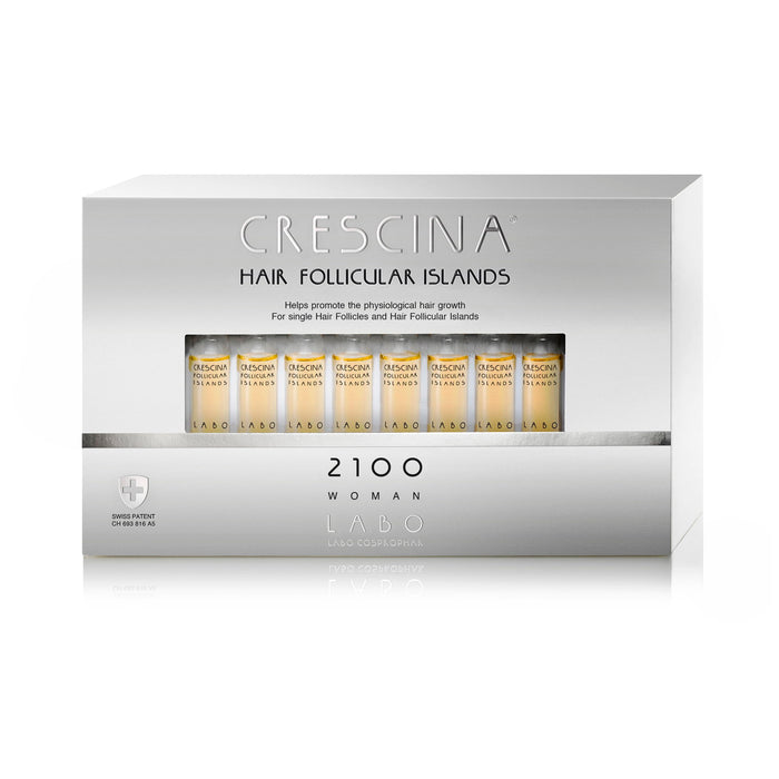 Set ser tratament pentru scalp Labo Cosprophar Suisse Crescina Follicular Islands 2100, pentru stimularea creșterii părului, 20 buc