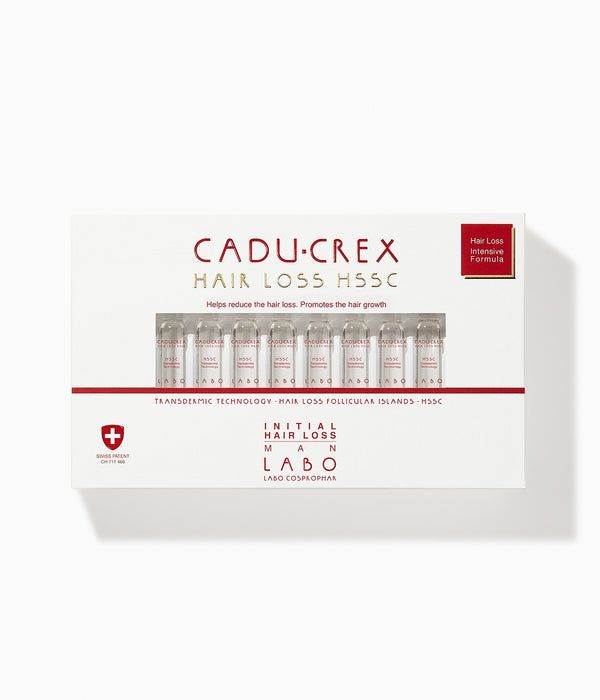 Set ser tratament în fiole Labo Cosprophar Suisse Cadu-Crex Initial Stage, anticădere, pentru bărbați, 20 x 3,5 ml