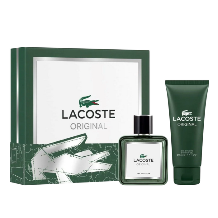 Set Lacoste Original, pentru bărbați: apă de parfum 60 ml + gel de duș 100 ml