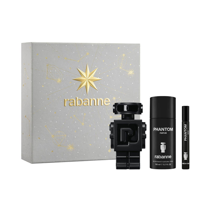 Set Paco Rabanne Phantom, pentru bărbați: apă de parfum 100 ml + Phantom In Red, apă de parfum 10 ml + deodorant spray 150 ml