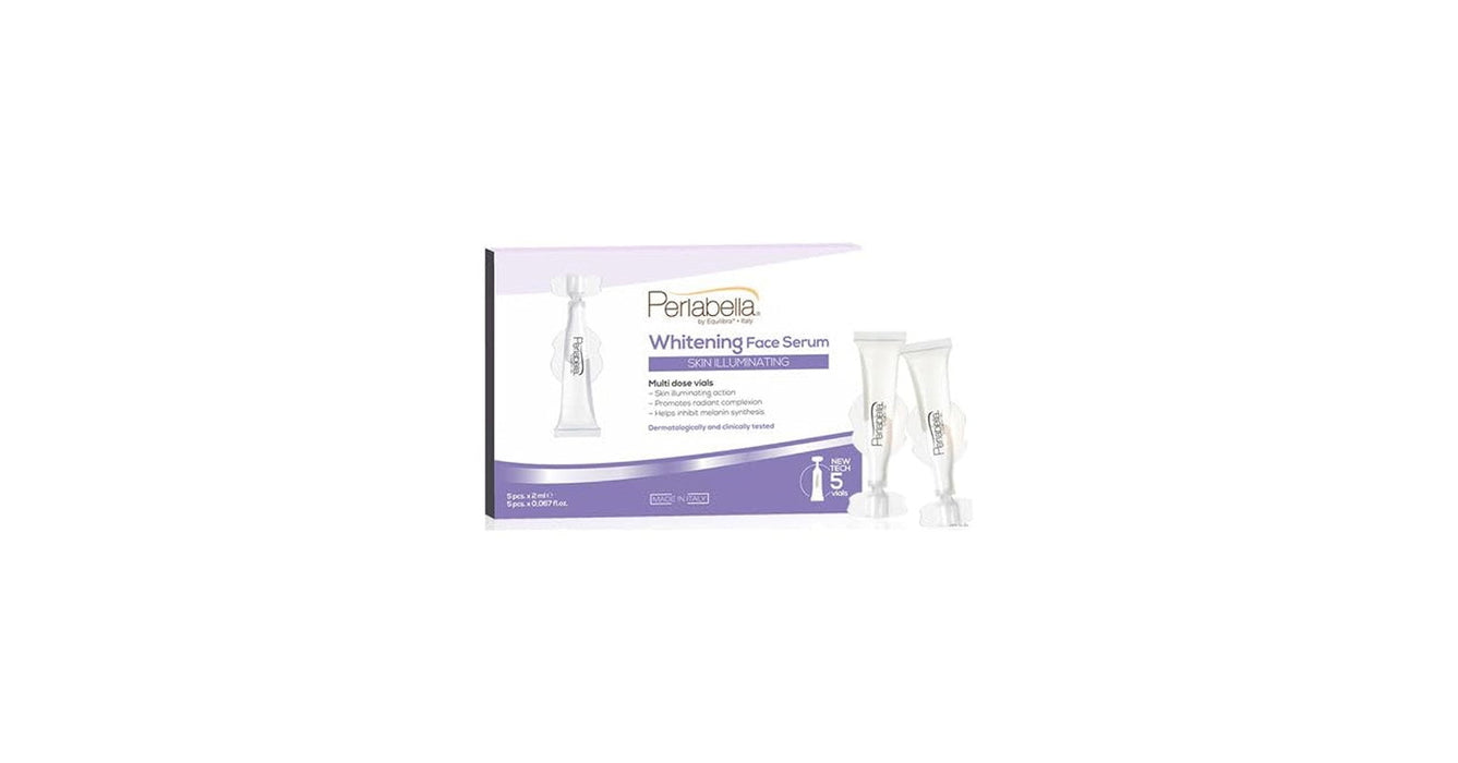 Set de seruri de față Perlabella Luminare, pentru luminozitatea tenului, 5 x 2 ml