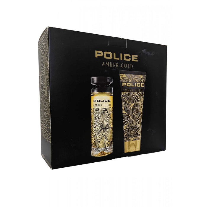 Set Apă de toaletă Police Amber Gold, pentru femei: apă de toaletă 100 ml + loțiune de corp hidratantă 125 ml