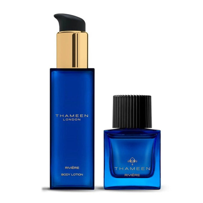 Set Thameen London Riviere, unisex: extract de parfum 50 ml + loțiune de corp 100 ml