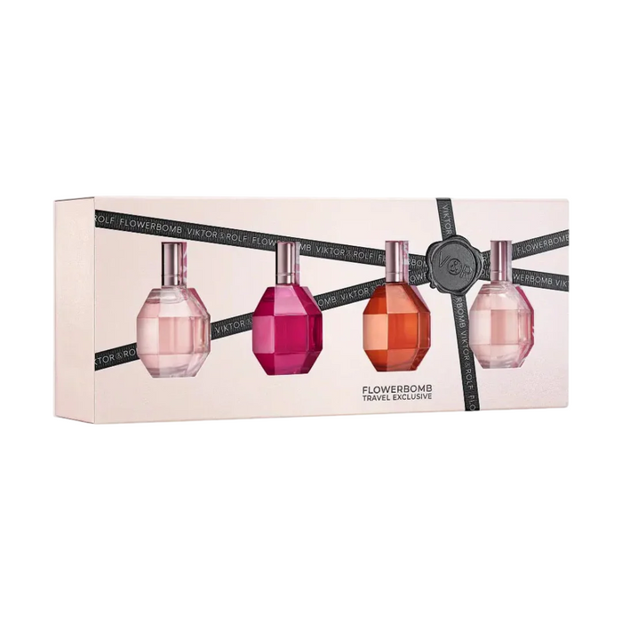 Set Viktor & Rolf Flowerbomb + Flowerbomb Ruby Orchid + Flowerbomb Tiger Lily, apă de parfum, pentru femei, miniaturi 7 ml x 4