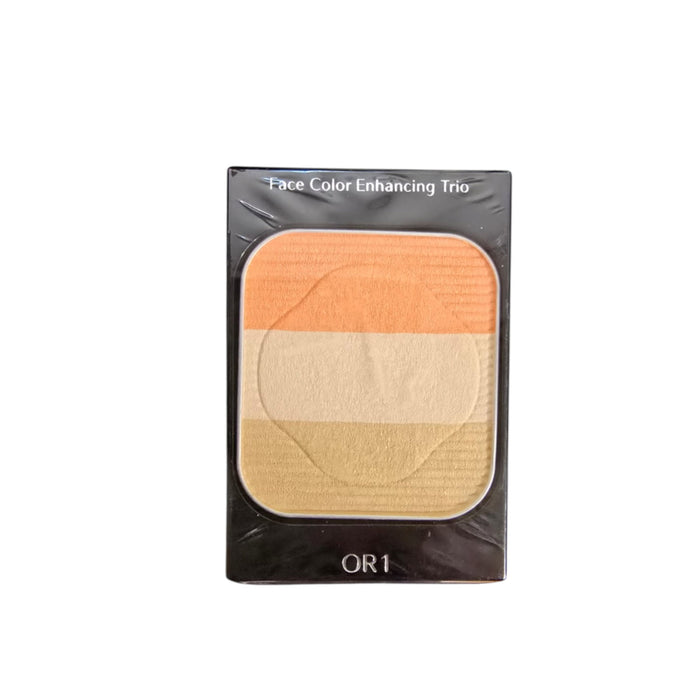 Paletă de față Shiseido Face Color Enhancing Trio, nuanța OR1 Piersică, 3 nuanțe, 7 g, tester