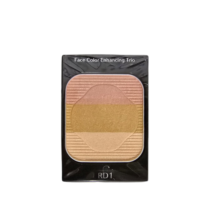 Paletă de față Shiseido Face Color Enhancing Trio, non-comedogenică, nuanța RD1 Apple, 3 nuanțe, 7 g, tester