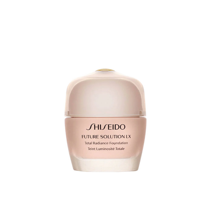 Fond de ten cremos Shiseido Future Solution LX, finisaj radiant, nuanța 03 Auriu, SPF 15, 30 ml