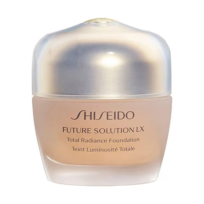 Fond de ten lichid Shiseido Future Solution LX Total Radiance, nuanța 04 Trandafir, SPF 15, 30 ml