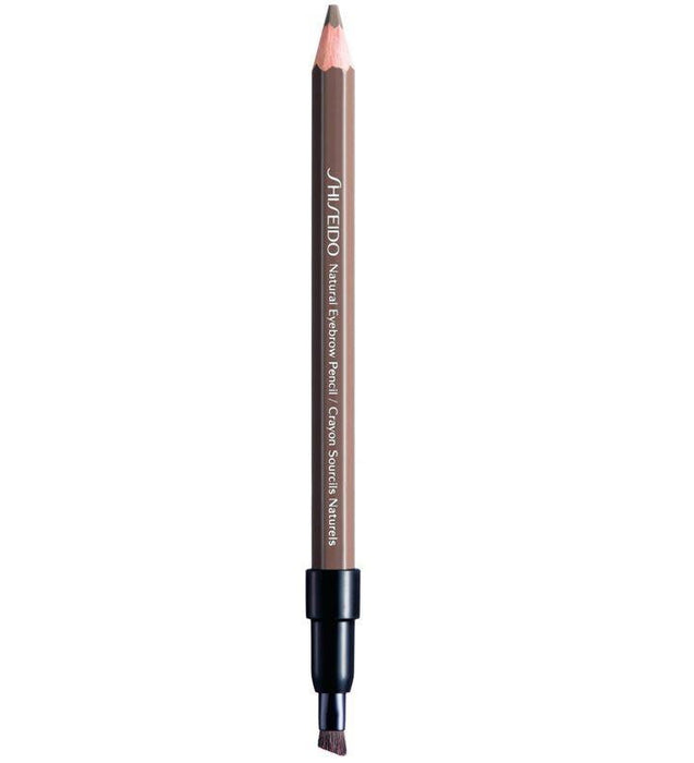 Creion pentru sprâncene Shiseido Natural Eyebrow Pencil, cu perie, nuanța BR 704 Blond cenușiu, 1,1 g, tester