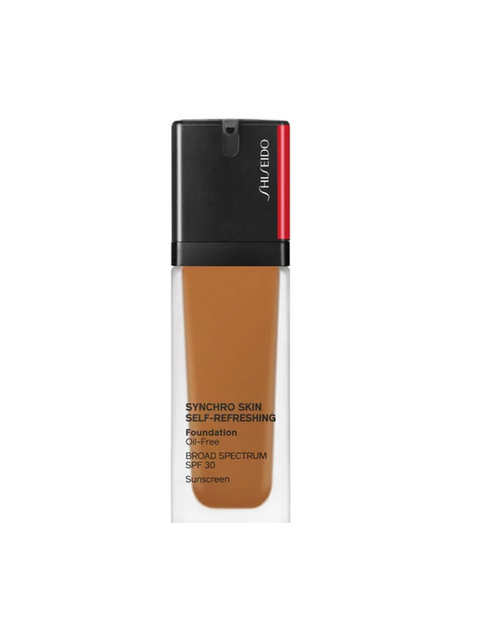 Fond de ten lichid Shiseido Synchro Skin Self-Refreshing, fără ulei, nuanța 440 Amber, SPF 30, 10 ml, tester