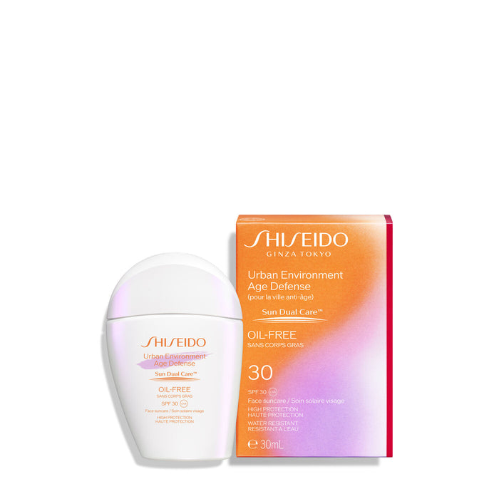 Cremă de protecție solară Shiseido Urban Environment Age Defense, pentru față și corp, fără ulei, SPF 30, 30 ml
