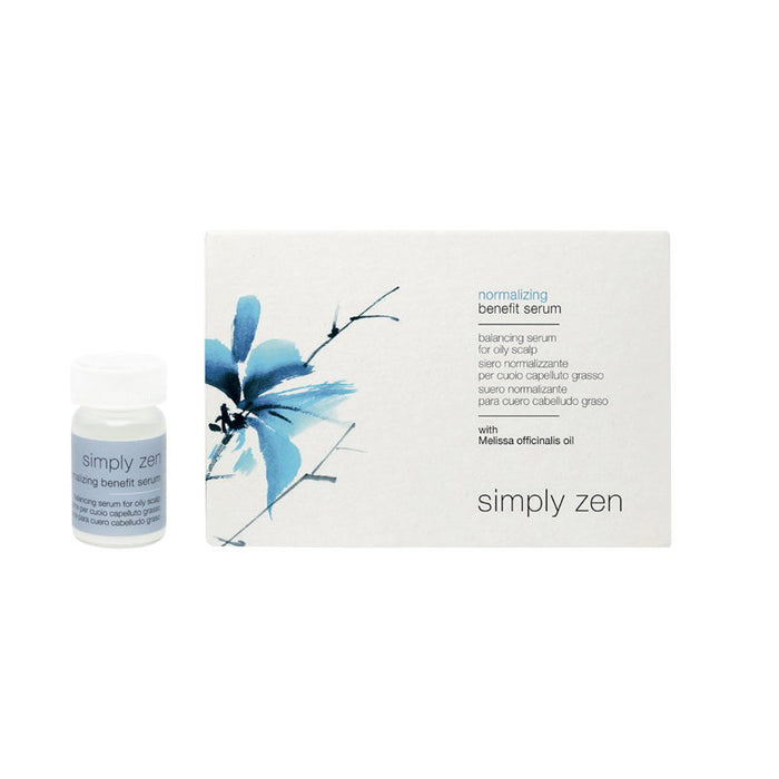 Set ser pentru scalp Simply Zen Normalizing, reechilibrant, pentru scalp gras, 12 x 5 ml