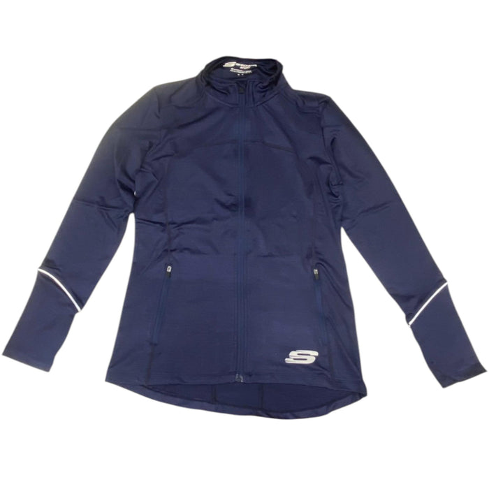 Jachetă sport Skechers Leia Mari, bleumarin, cu fermoar frontal