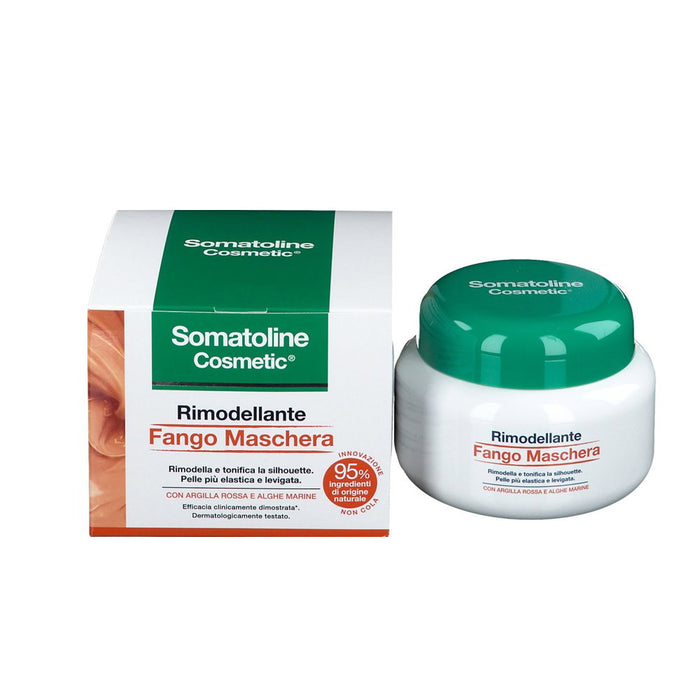Mască de corp Somatoline Cosmetic Fango Maschera, remodelantă, cu argilă roșie și alge marine, 500 ml