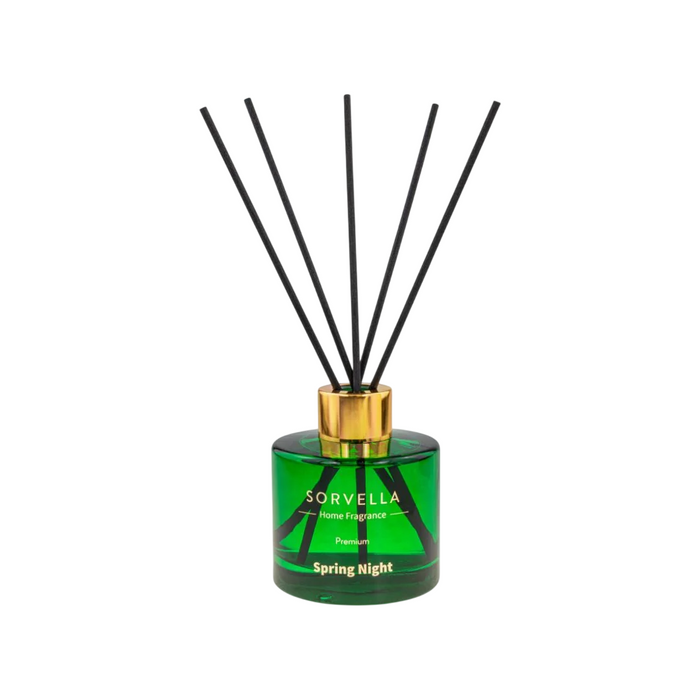 Difuzor de aromă cu bețișoare Sorvella Spring Night, 120 ml