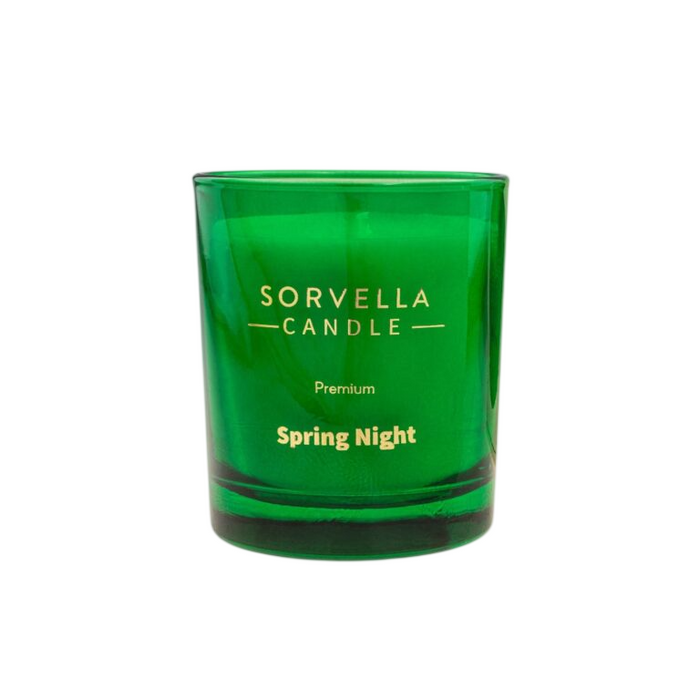 Lumânare parfumată Sorvella Spring Night, florală și lemnoasă, 170 g