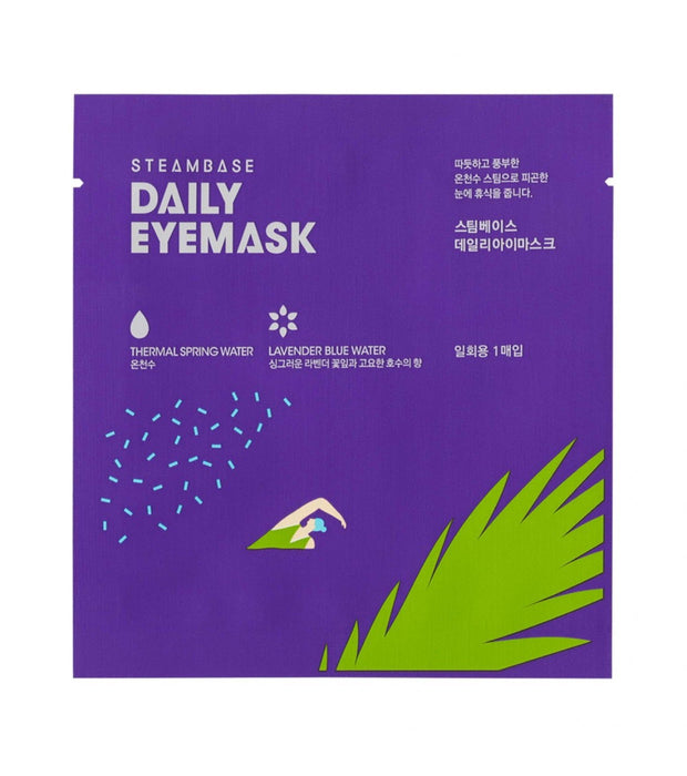 Mască de ochi tip foaie SteamBase Daily Eyemask, cu Lavender Blue Water, calmantă și relaxantă, 1 buc
