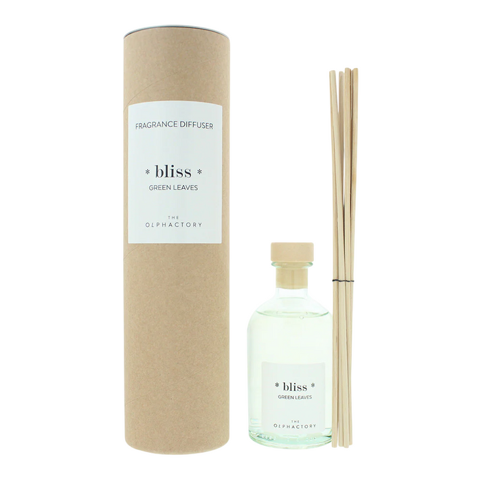 Difuzor de aromă cu bețișoare The Olphactory Bliss Green Leaves, 250 ml
