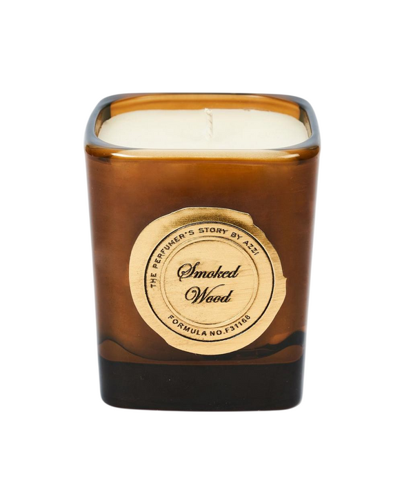 Lumânare parfumată The Perfumer's Story By Azzi Smoked Wood, 180 g