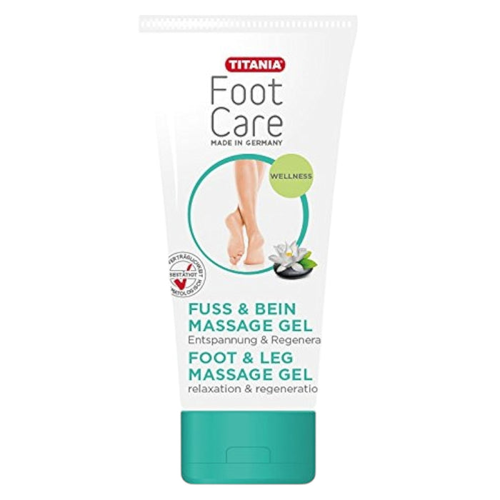 Gel de masaj Titania Foot Care, pentru picioare și gambe, relaxant și regenerant, 100 ml, tester