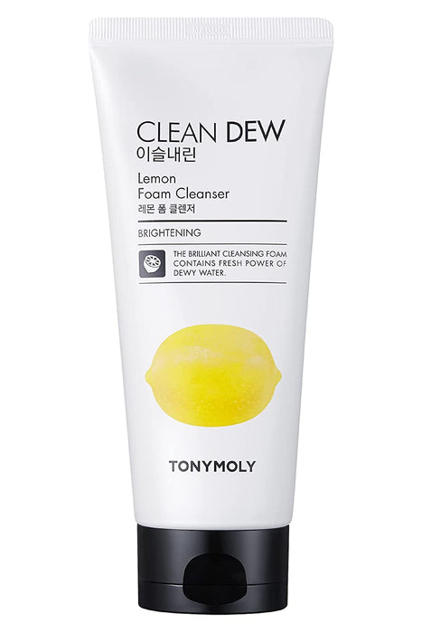 Spumă de curățare TonyMoly Clean Dew, cu lămâie, iluminatoare, 180 ml