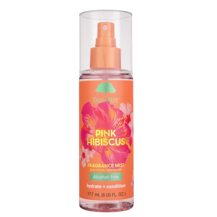Spray de corp Tree Hut Pink Hibiscus, hidratant, fără alcool, 177 ml