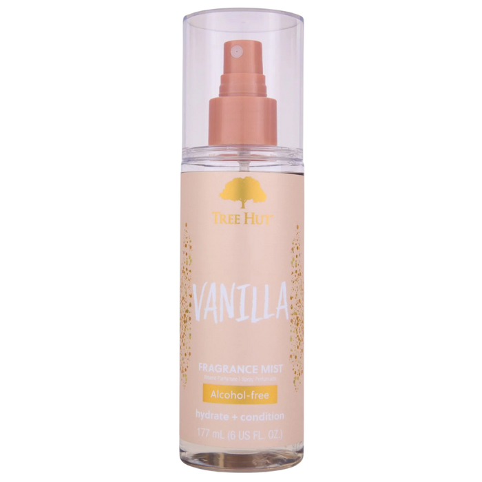 Spray de corp Tree Hut Vanilla, hidratant, cu vanilie, fără alcool, 177 ml