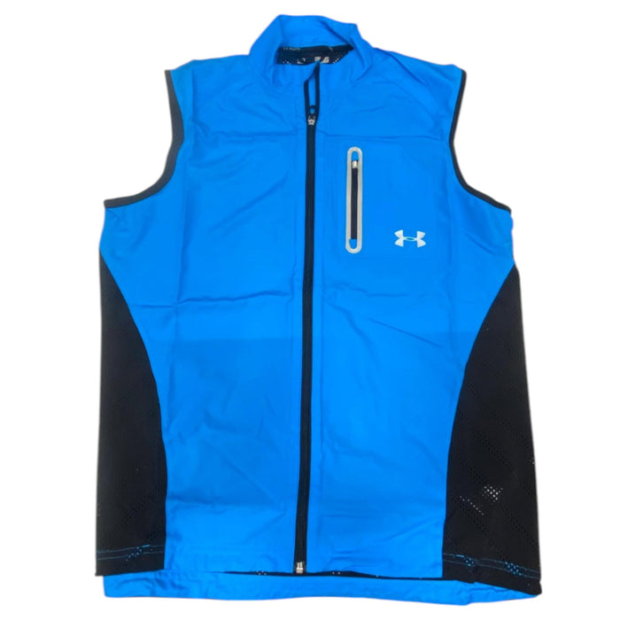Vestă sport Under Armour HGA. Armourvent Track Jackets, fără mâneci, albastră