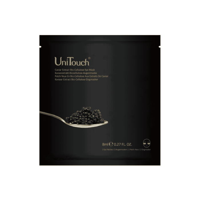 Plasturi pentru ochi UniTouch Bio-Cellulose Caviar, cu efect de ridicare, 2 buc, tester