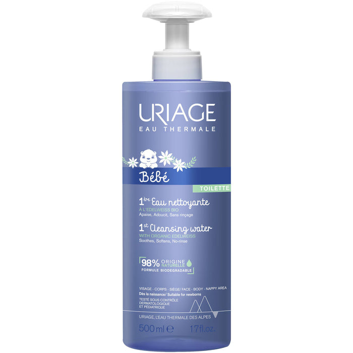Apă micelară Uriage Bébé, pentru toate tipurile de piele, 500 ml