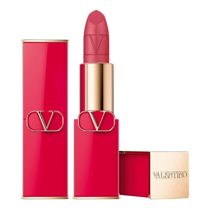 Ruj cremos Valentino Rosso, mat, reîncărcabil, nuanța 102R, 3.5 g