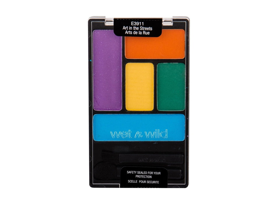 Paletă de farduri de ochi Wet n Wild Color Icon, nuanța E3911 Art in the Streets, 5 nuanțe, 6 g
