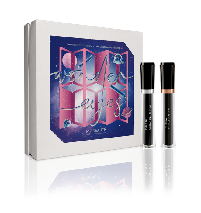 Set ser pentru sprâncene M2 Beaute Wonder Eyes: ser activator 4 ml + ser regenerant 4 ml