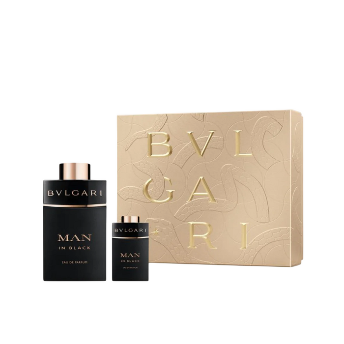 Set Bvlgari Man In Black, pentru bărbați: apă de parfum 100 ml + miniatură apă de parfum 15 ml