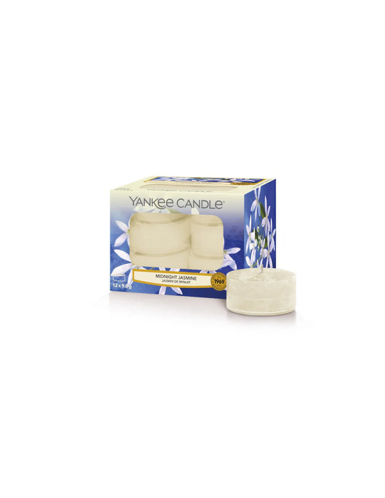 Lumânări de ceai Yankee Candle Midnight Jasmine, 12 buc, 9,8 g