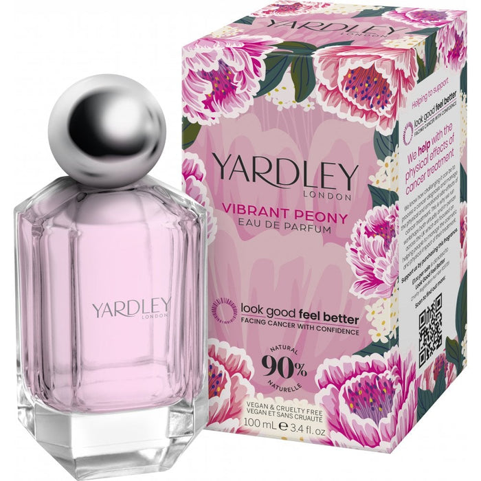 Apă de parfum Yardley Vibrant Peony, pentru femei, 100 ml